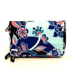 Vera Bradley multi color side cross wallet